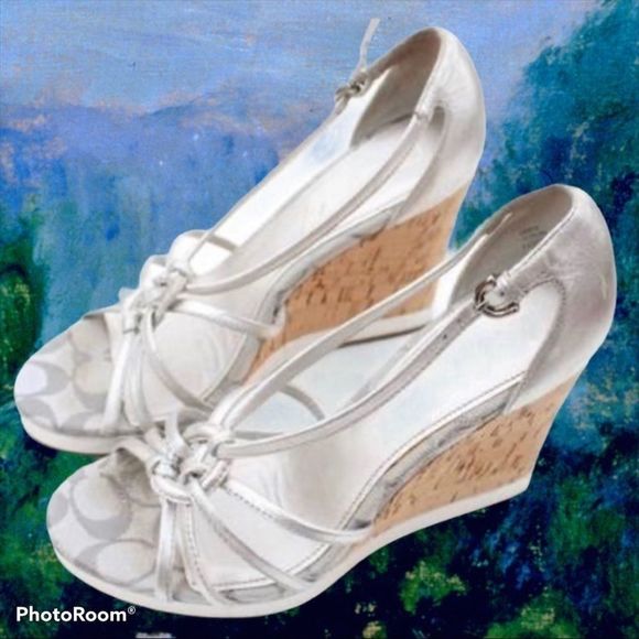 EUC Coach Joslin Wedge Sandal NICE!! - Picture 1 of 16